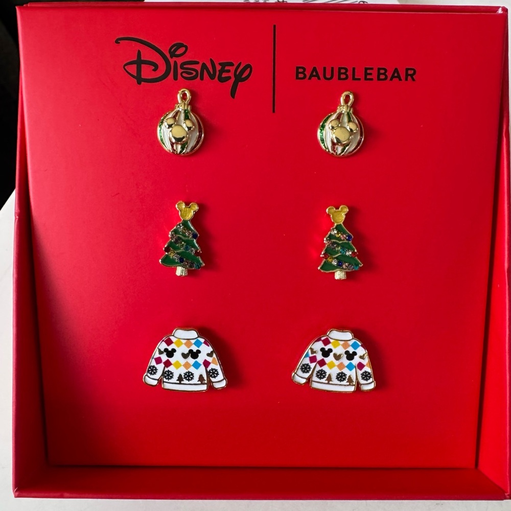 🎄BaubleBar Triple Holiday Earrings Set🎄